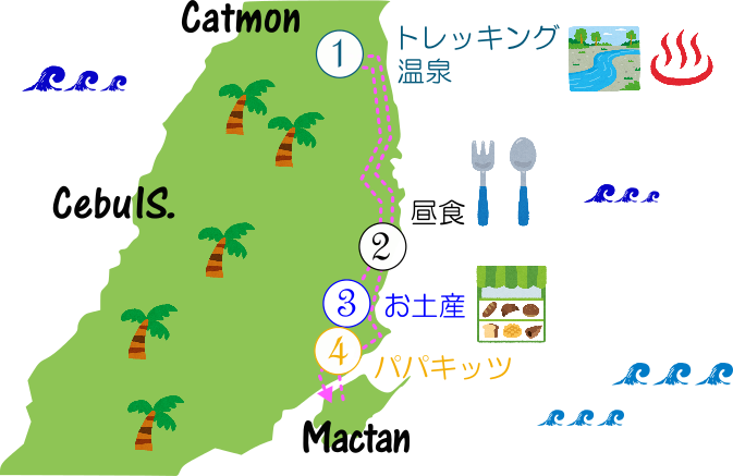ダイナミックツアーの地図