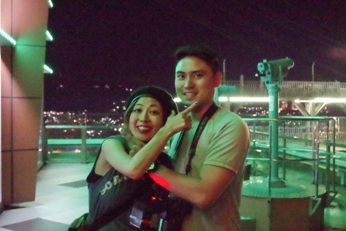 クラウンリージェンシーでカメラマンと記念写真