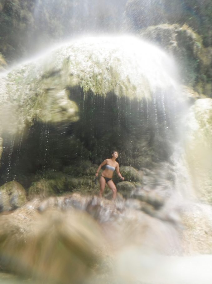 ツマログ滝での記念写真